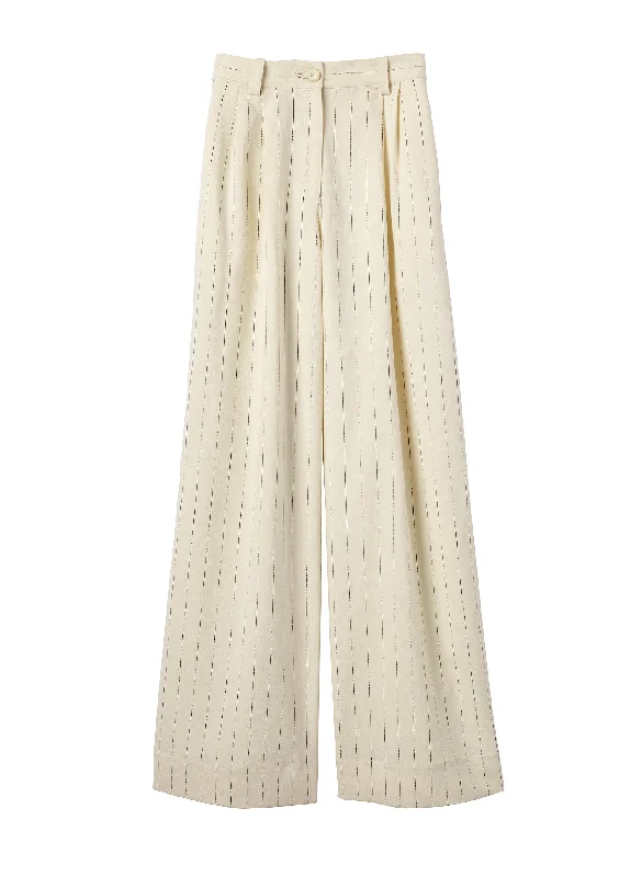 Alfie Wide Leg Pinstripe Pant