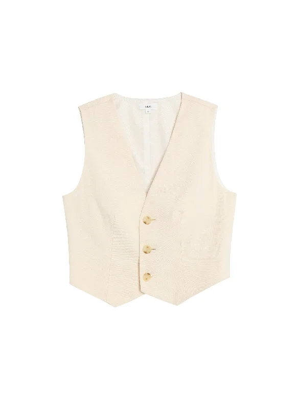 Maxwell Stretch Linen Vest