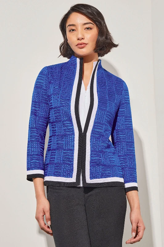 Plus Size Heritage Fit Jacket - Contrast Trim Knit