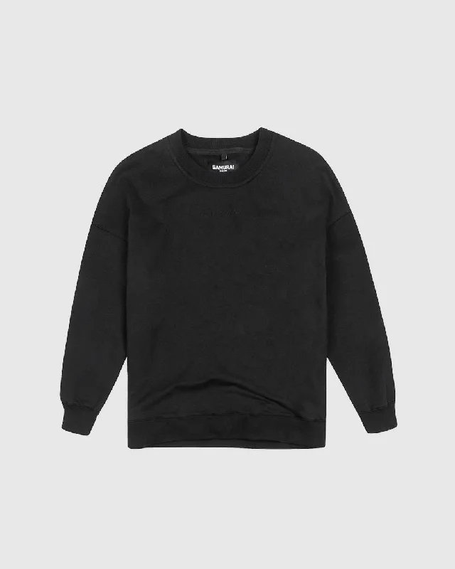 PFC: 001-3 - Women's Oversized Sweatshirt - Midnight Black