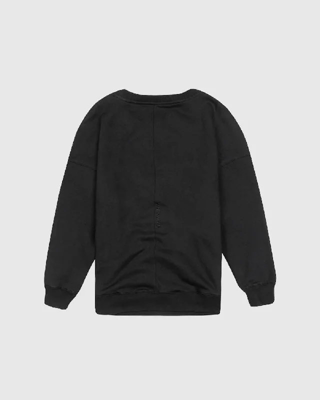 PFC: 001-3 - Women's Oversized Sweatshirt - Midnight Black