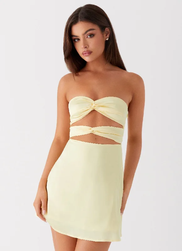 Tianna Mini Dress - Yellow