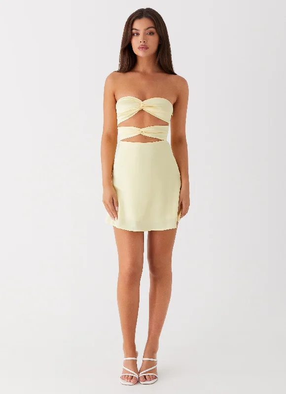 Tianna Mini Dress - Yellow