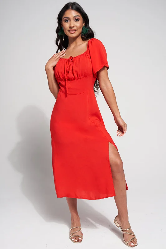 Fitted Midi Dress