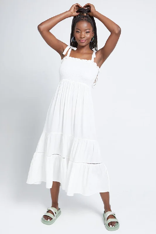 Tiered Midi Dress