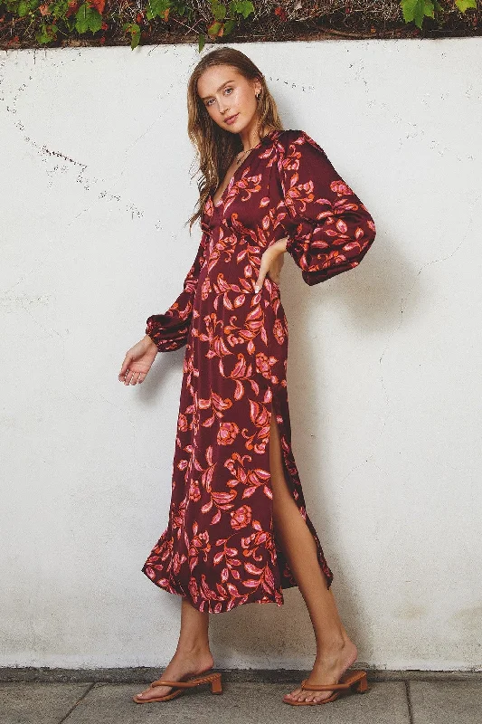 Sangria midi dress