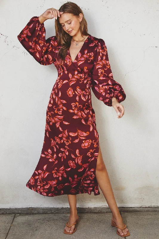 Sangria midi dress