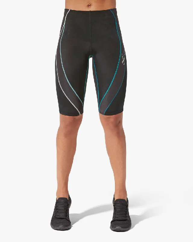 Endurance Generator Joint & Muscle Support Compression Short: Women's Black/Deep Lake