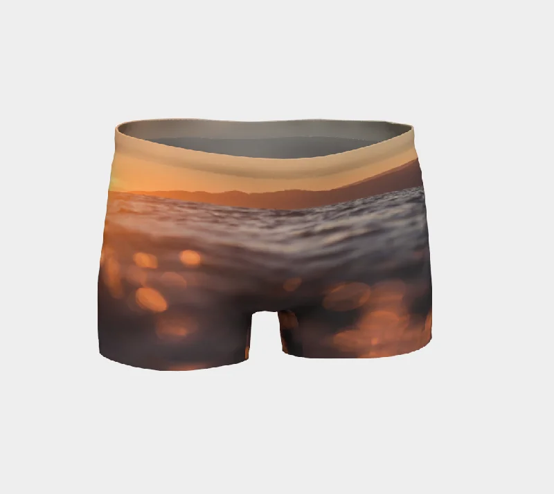 Ocean Sunset Workout Shorts