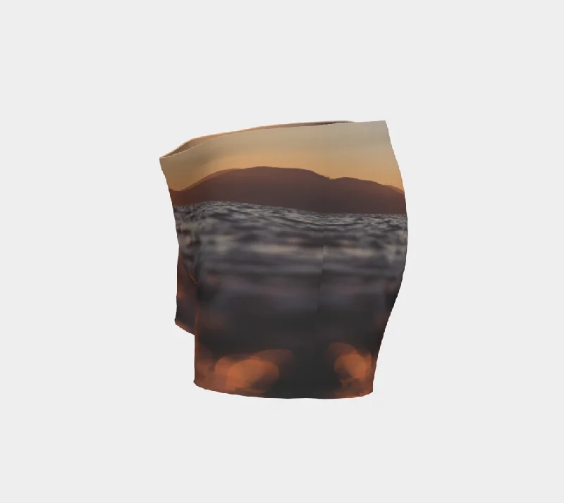 Ocean Sunset Workout Shorts