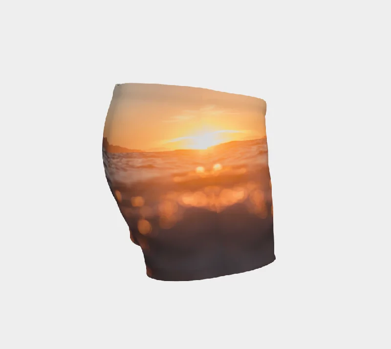 Ocean Sunset Workout Shorts