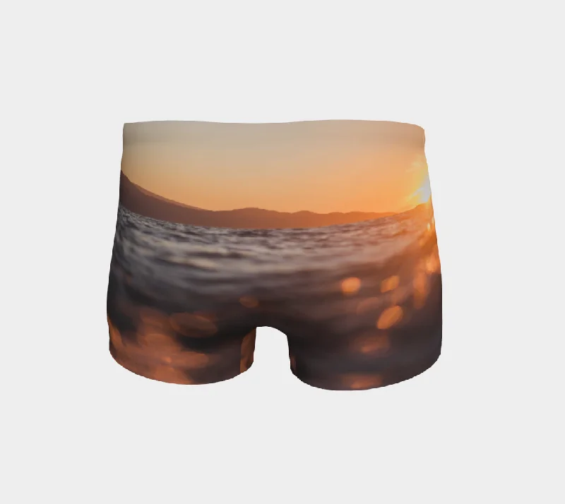 Ocean Sunset Workout Shorts