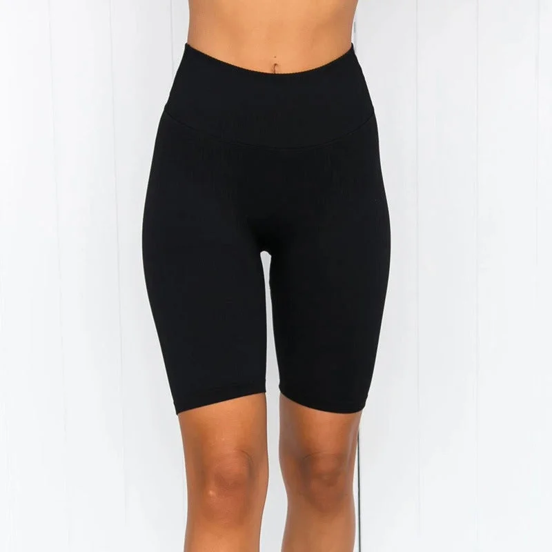 Women's High Waisted Yoga Gym Shorts