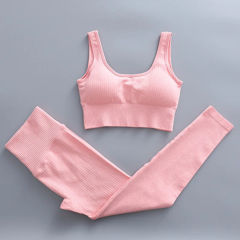 pink bra set / L