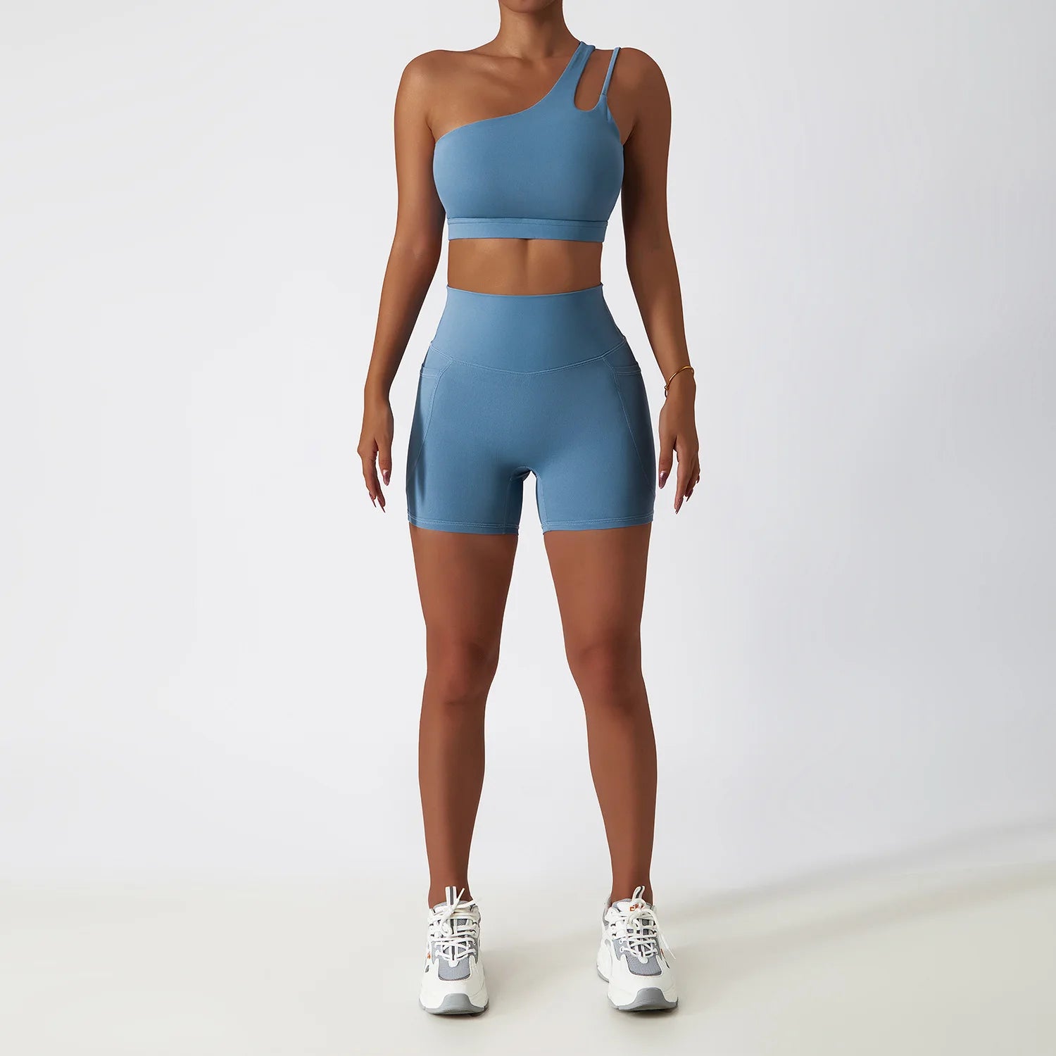 Grey Blue Short Set / S