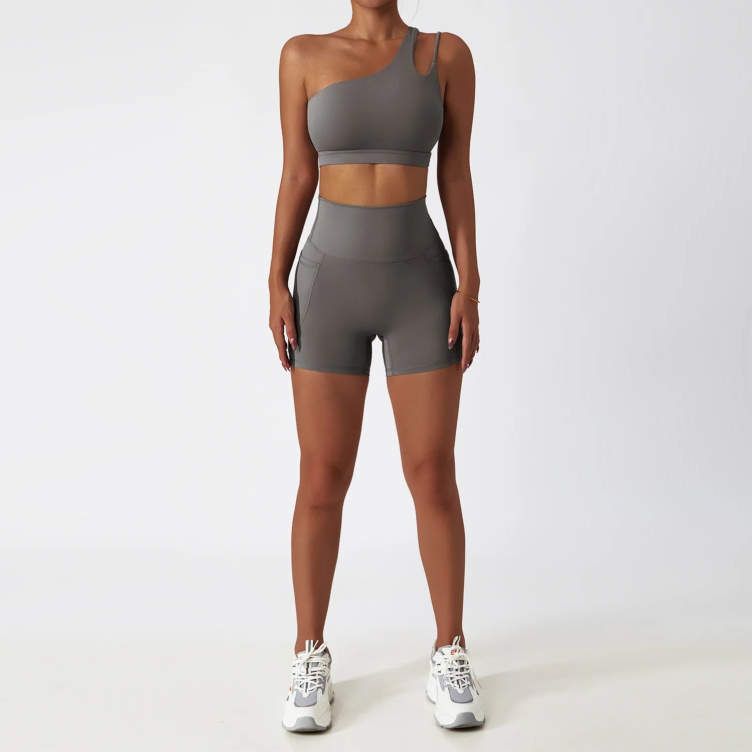 Grey Shorts Set / L