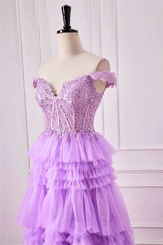 a-line-off-the-shoulder-lavender-corset-ruffle-tulle-prom-dress