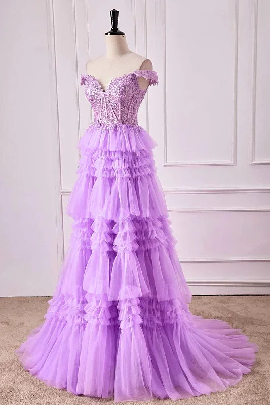 a-line-off-the-shoulder-lavender-corset-ruffle-tulle-prom-dress