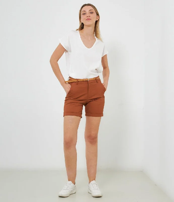 b4e575sh-shorts-con-cintura