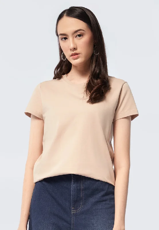 Basic Round Neck Cotton T-Shirt