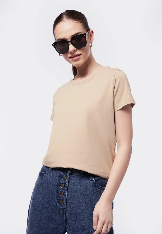 Basic Round Neck Cotton T-Shirt