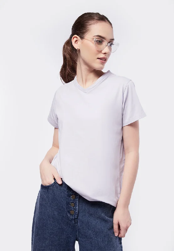 Basic V-Neck Cotton T-Shirt