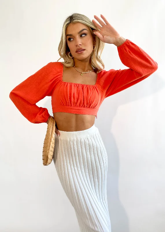 Caplan Crop - Tangerine