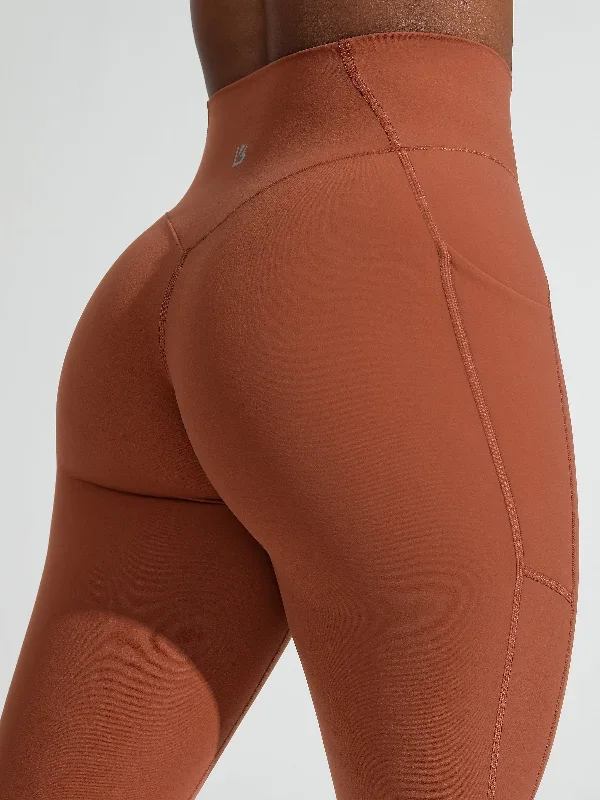 Contour Pocket Legging - Brady Brown