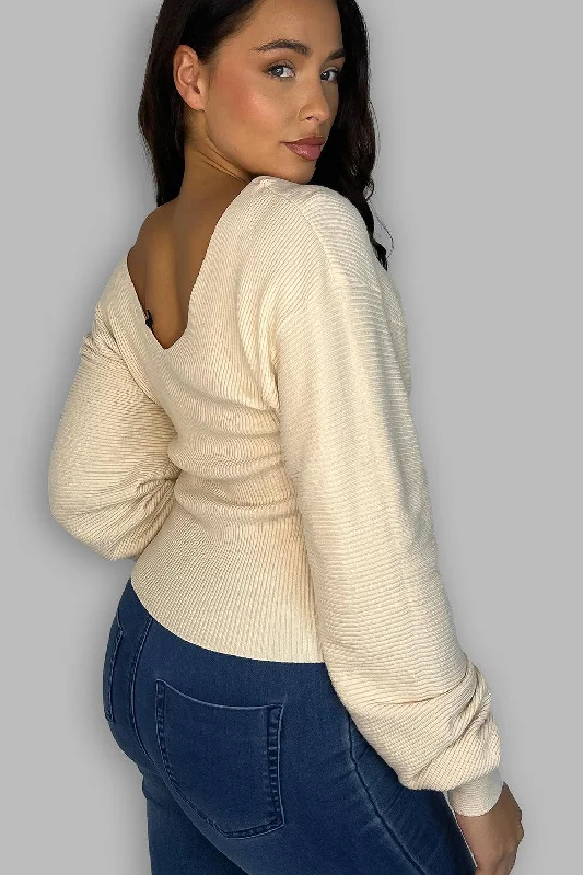 cream-v-neck-and-v-back-pullover