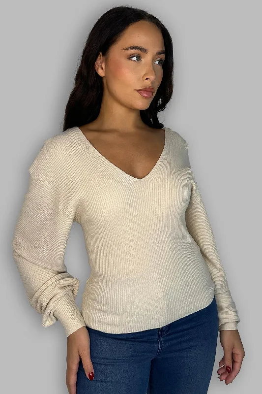 cream-v-neck-and-v-back-pullover