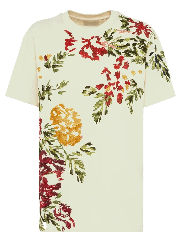 Boxy T-Shirt With Embroidery