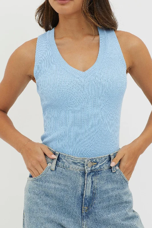 dlila-v-neck-ribbed-knit-top-baby-blue