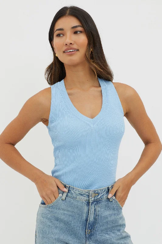 dlila-v-neck-ribbed-knit-top-baby-blue