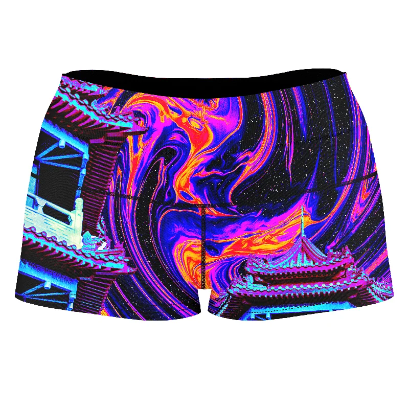 Enlightened Path High-Waisted Women's Shorts