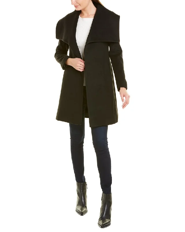 FLEURETTE Medium Wool Wrap Coat