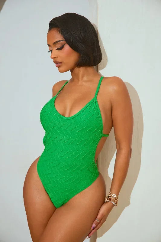 Greta 1 Piece Swimsuit - Kelly Green