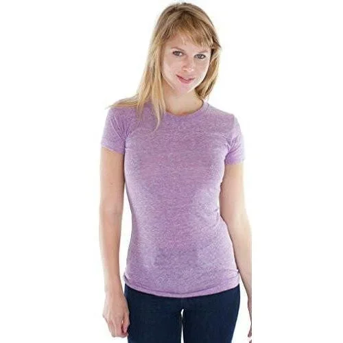 Ladies Triblend Old School Gym Tee - Made in USA