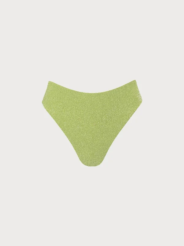 Light Green Lurex Bikini Bottom