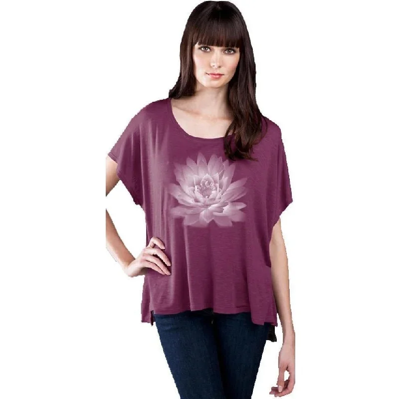 Lotus Flower Slub Top with Hi-Low Step Hemline - Made in America