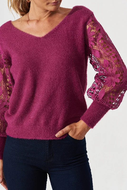 marita-knit-in-magenta-lace-detail-wool-blend