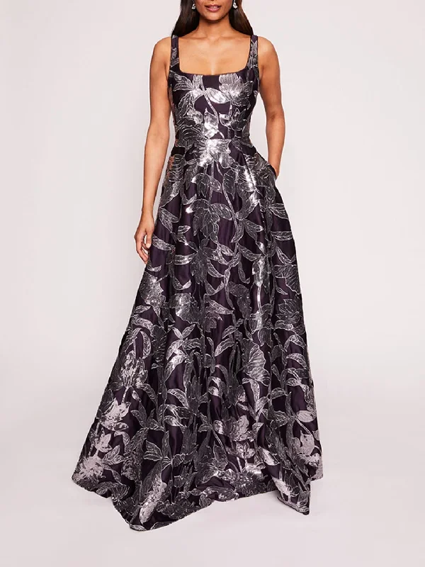 Lotus Sequin Gown