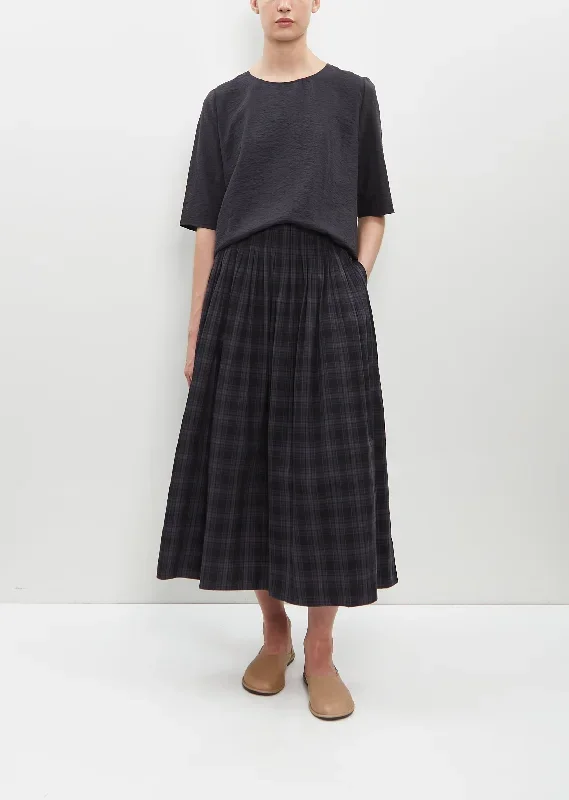 Tartan Popeline Skirt