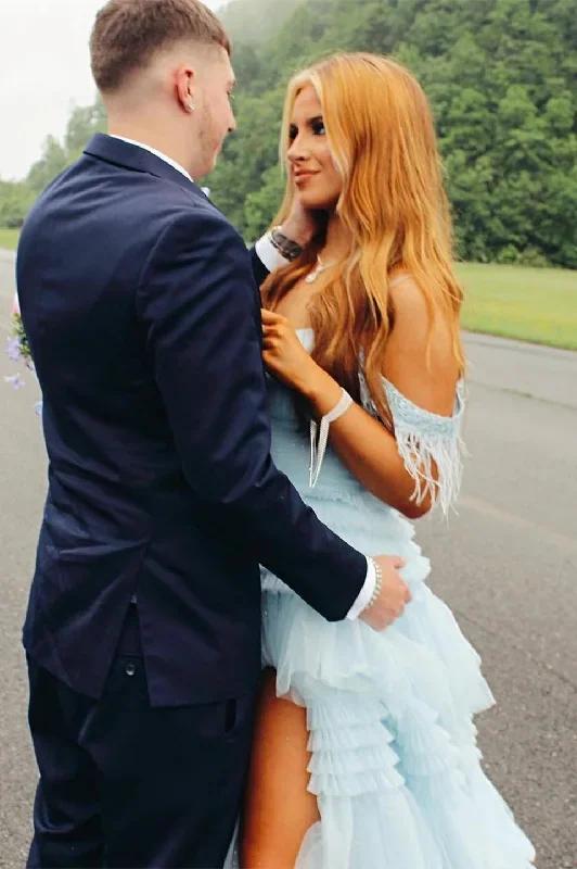 pink-feather-cold-shoulder-tiered-long-prom-dress-with-ruffles