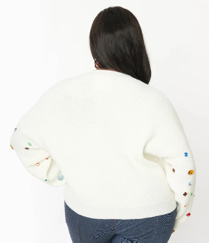 plus-size-cream-bejeweled-pullover-sweater