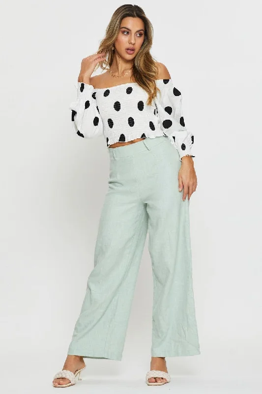 polka-dot-crop-top-long-sleeve-off-shoulder-wc1752-10mb