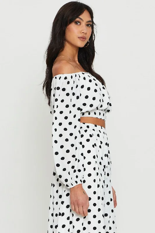 polka-dot-crop-top-long-sleeve-off-shoulder-wc9507tps-f4