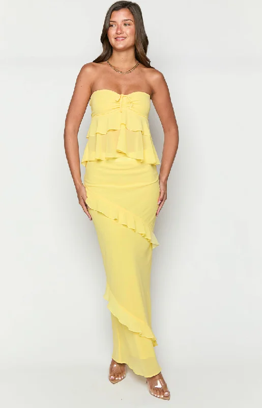 raleigh-yellow-ruffle-strapless-top