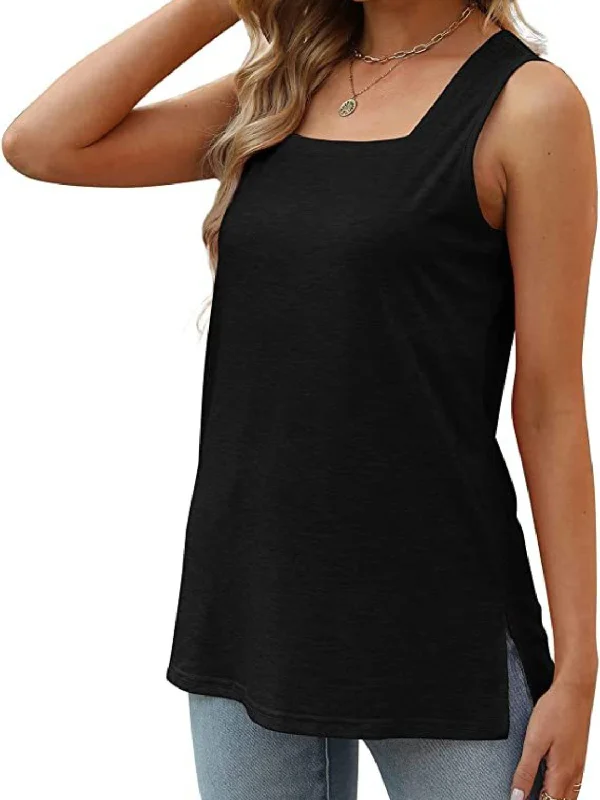 slit-square-neck-tank