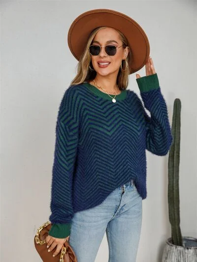 striped-round-neck-dropped-shoulder-sweater-11