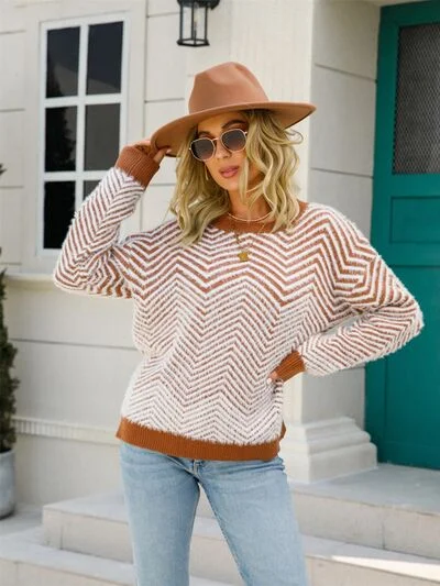 striped-round-neck-dropped-shoulder-sweater-11